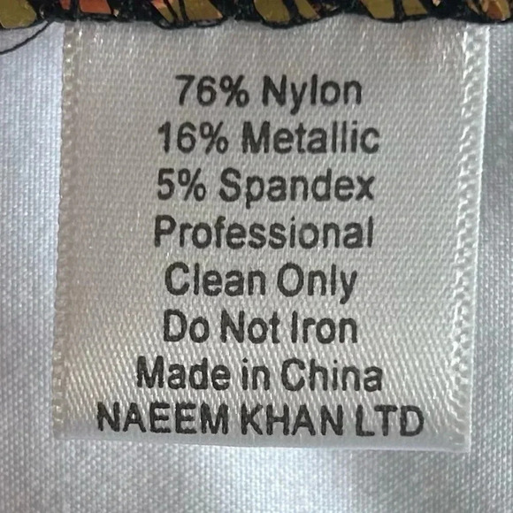 Naeem Khan Flutter Cap Sleeve Open Back Gold Sequin Dress - Picture 9 of 14